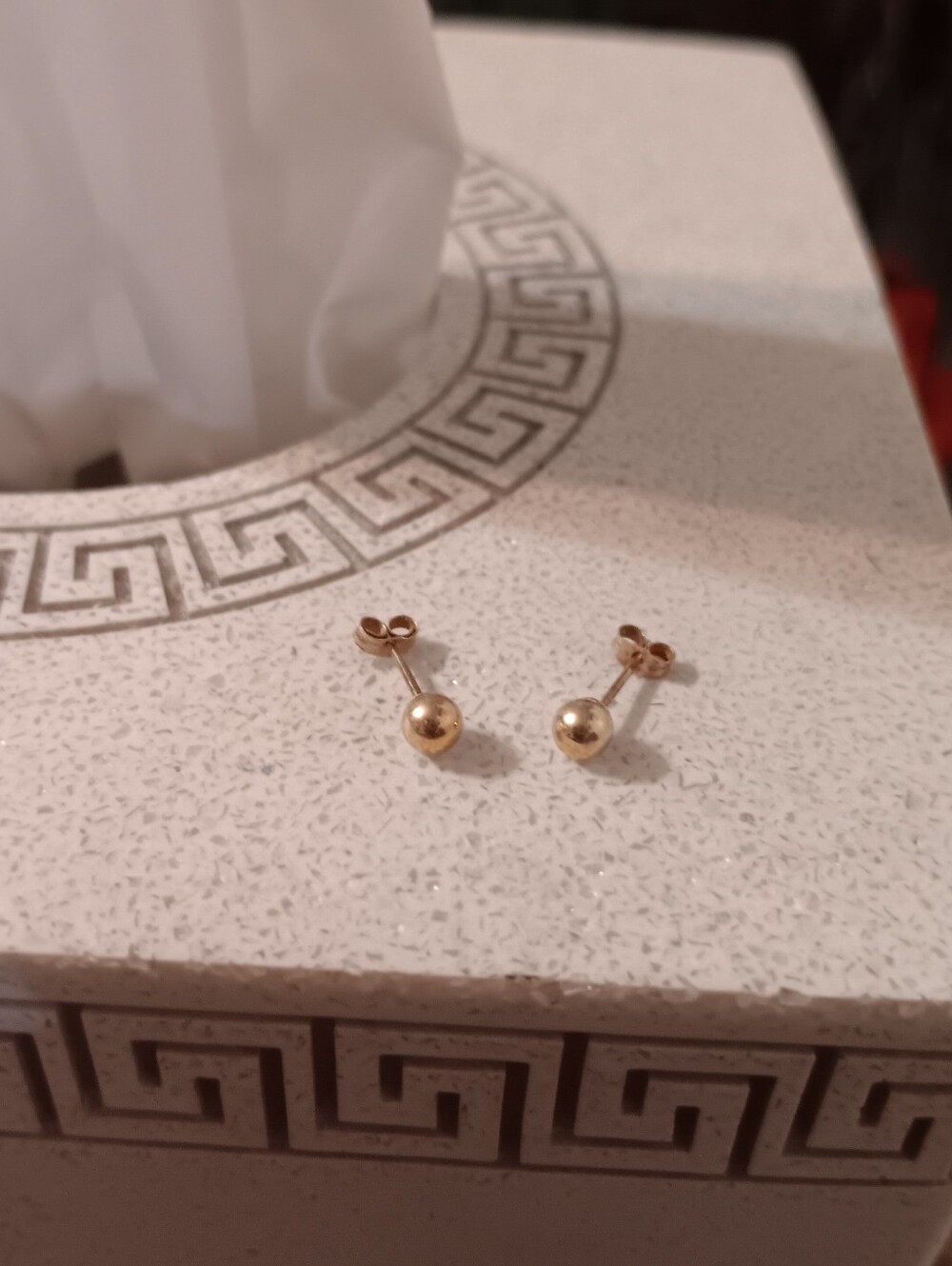 14k Yg Ball Earings
